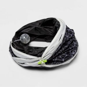 Target glow in the dark spiderweb print cat tunnel